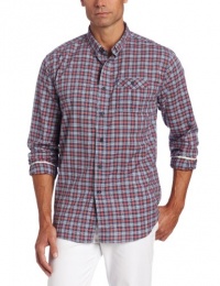 Nautica Men's Long Sleeve Plaid Button Down Shirt