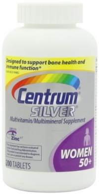 Centrum Silver, For Women 50+, 200-Count Bottle