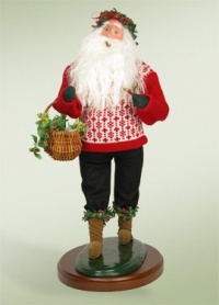 Deck the Halls Santa Figurine