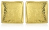 GURHAN Amulet Square High Karat Gold Button Clip-Post Earrings