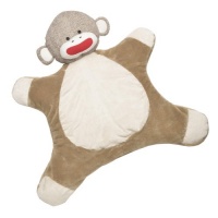 Baby Starters Sock Monkey Mat, Tan