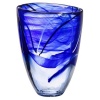 Kosta Boda Contrast Vase, Blue Large