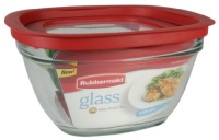 Rubbermaid 11-1/2-Cup Glass Food Storage Container with Easy Find Lid