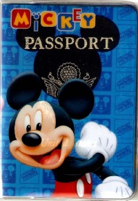 Mickey Mouse Disney Passport Cover ~ Mouse Head Window