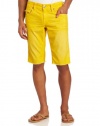 True Religion Men's Ricky Cut Off Fashion Cord Short In Pineapple