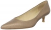 Stuart Weitzman Women's Poco Pump,Copper Summer Linen, 7.5 M US