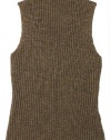 Lauren Ralph Lauren Women's Sleeveless Metallic Knit Mockneck Sweater (Imperial Gold Multi) (Medium)