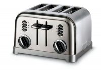 Cuisinart CPT-180BCH Metal Classic 4-Slice Toaster, Black Chrome