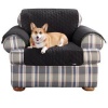 Sure Fit Cotton Duck Chair Pet Throw, Black