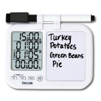 Taylor 5849 Quad Kitchen Timer with Whiteboard