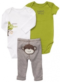 Carter's 3-pc. Lime Monkey Bodysuit Set LIME/MULTI 9 Mo