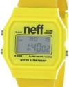 Neff Men's NF0204-yellow Old School Digital Design Soft PU Strap Watch