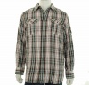 Rocawear Men's Long Sleeve Disguise Plaid Shirt