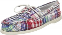 Sperry Top-Sider Women's AO Patchwork Boat Shoe,Red/Navy Patchwork,10 M US