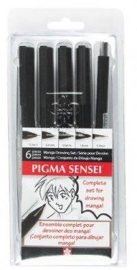 Sakura Pigma Sensei Manga 6 Piece Drawing Kit