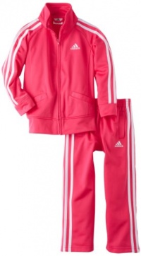 Adidas Girls 2-6x Itg Iconic Tricot Set, Pink, 4TA