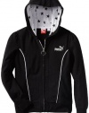 Puma - Kids Girls 7-16 Star Lined Hoodie, Black, X-Large