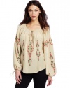 Parker Women's Boho Top, Bone, Medium