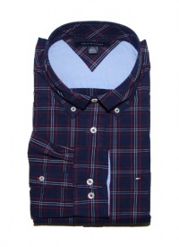 Tommy Hilfiger Men Classic fit Plaid Long Sleeve Shirt