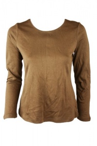 Charter Club Womens Basic Long Sleeve T Shirt Top