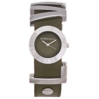 BCBGeneration Women's GL4164 Fashion L.O.V.E. Logo Strap Analog Green Watch