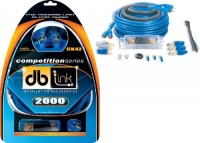 DB Link CK4Z 4 Gauge Competition Series Amplifier Installation Kit-Blue