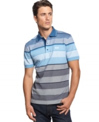 This polo shirt from Boss Green is a sleek addition to your casual weekend style.