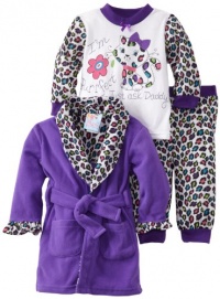 Baby Bunz Baby-girls Infant LG Purrfect Robe and Pajama Set