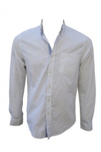 Club Room Mens Fitted Patch Pocket Button Front Cotton Shirt