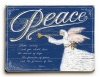 Christmas Peace 14x20 Limited-Edition Artistic Planked Wood Sign