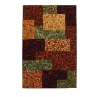 Townhouse Rugs Tuscan Patchwork Multi Rug, 60-Inch by 96-Inch