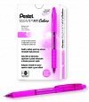 Pentel R.S.V.P. RT Colors New Retractable Ballpoint Pen, Medium Line, Pink Barrel, Pink Ink, Box of 12 (BK93CRP-P)