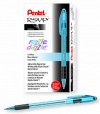 Pentel R.S.V.P. Razzle-Dazzle Ballpoint Pen, Medium Line, Blue Barrel, Black Ink, Box of 12 (BK91RDC-A)