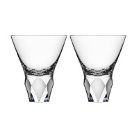 Orrefors 6719398 7-Ounce Carat Cocktail, 2-Pack