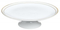 Vera Wang by Wedgwood Champagne Duchesse 10.5-Inch Footed Cake Stand