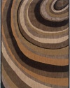 Sphinx Palermo Area Rug 2674B Gold Rings Stripes 6' 7 x 9' 9 Rectangle