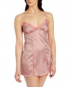 Betsey Johnson Women's Sultry Stretch Satin And Lace Slip, Babette Blush, Medium