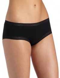 On Gossamer Women's Cabana Cotton Boyshort,Black,Small