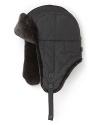 A cozy, warm hat trimmed with real ram fur makes an ideal companion on your forays outside, whether you're getting into impromptu snowball fights, waiting for the bus on your morning commute or heading to the steakhouse for dinner.