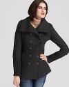 Bring classic style to your winter looks with this expertly cut double-breasted coat from Andrew Marc.