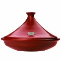 Emile Henry 3.7-Quart Tagine and Gwp Cookbook, Red