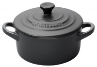 Le Creuset Stoneware 8-Ounce Petite Round Covered Casserole, Cassis