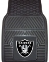 FANMATS 8774 NFL Oakland Raiders Front Heavy Duty Vinyl Car Mat - 2 Pieces