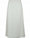 Eileen Fisher Silk Georgette Crepe Skirt Misses Bone