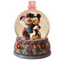 Disney Traditions designed by Jim Shore for Enesco Disney's Mickey & Minnie Mouse Waterball 4.25-inch