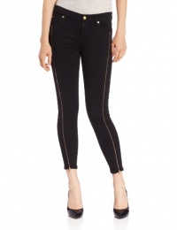 7 For All Mankind Women's The Cropped Skinny with Long Side Zips