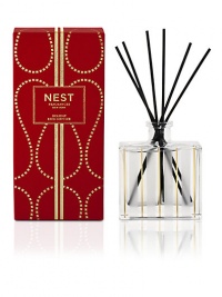 The aroma of a sparkling season is created by blending pomegranate, Mandarin orange, pine, cloves and cinnamon with a hint of vanilla and amber. The diffusers are carefully crafted with the highest quality fragrance oils and are designed to continuously fill your home with a lush, memorable fragrance.Our alcohol-free formula releases fragrance slowly and evenly into the air for approximately 90 days. To intensify the fragrance, occasionally flip the reeds over. 5.9 oz.