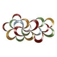 Colorful Abstract 3 Dimensional Metal Wall Art