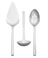 Less is more. The clean lines and slender handles of the Polished hostess set are the essence of modern grace in versatile 18/10 stainless steel. From Vera Wang's flatware collection