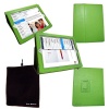 Bear Motion (TM) 100% Genuine Leather Case for iPad2 / iPad 3 / iPad 4 with built-in Stand - Support auto sleep/awake function (Green)